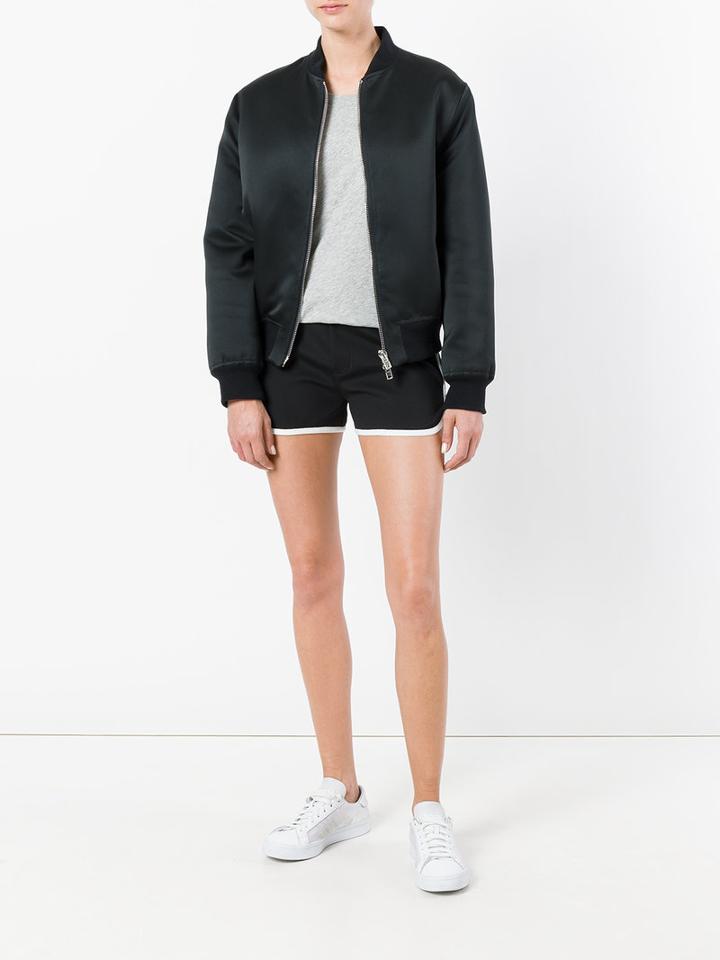 Moncler - Contrast Trim Shorts - Women - Polyamide/polyester/spandex/elastane - S, Black, Polyamide/polyester/spandex/elastane