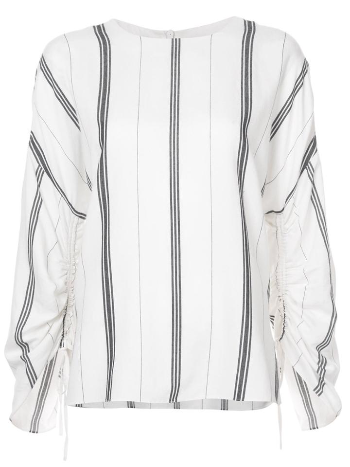 Tibi Longsleeved Shift Blouse - White