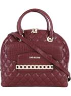 Love Moschino - Quilted Tote - Women - Polyurethane - One Size, Women's, Red, Polyurethane