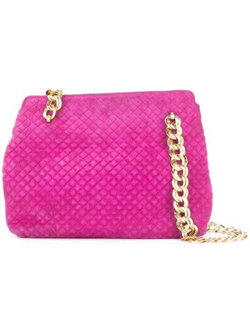 Bottega Veneta Vintage Quilted Chain Shoulder Bag - Pink & Purple