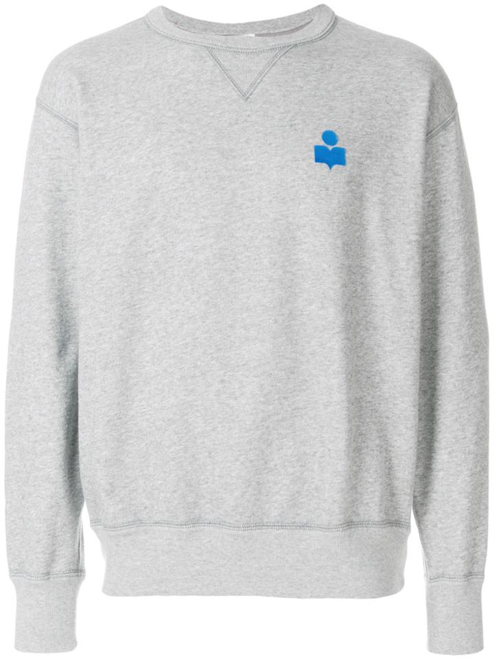 Isabel Marant Logo Print Sweatshirt - Grey