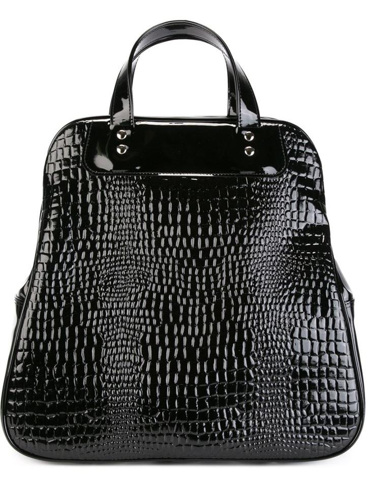 Comme Des Garçons Comme Des Garçons Embossed Crocodile Effect Tote