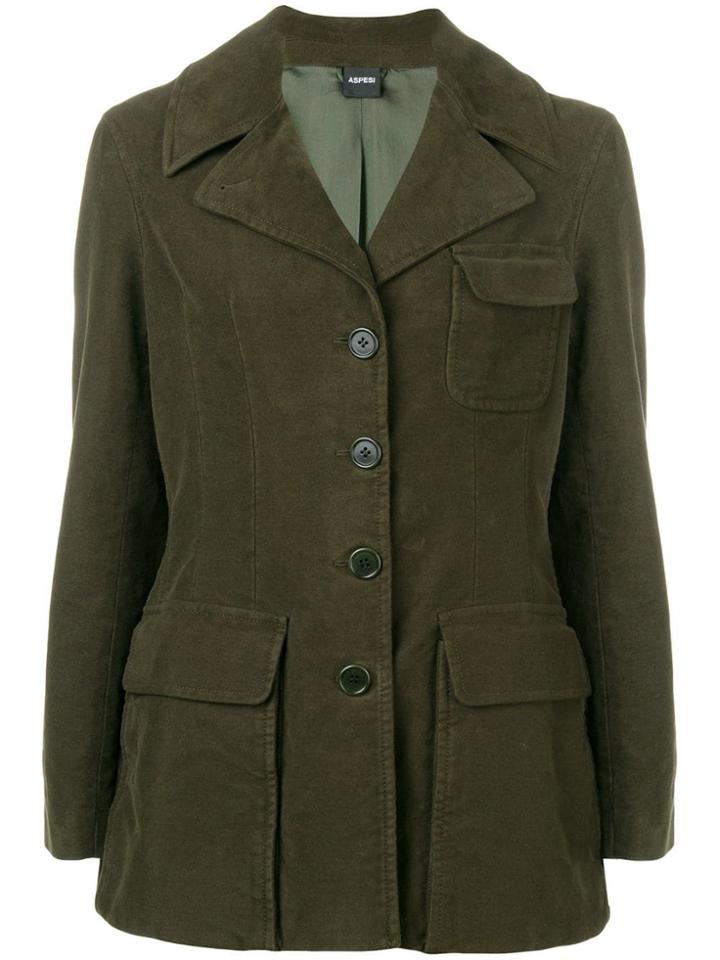 Aspesi Fitted Longline Jacket - Green