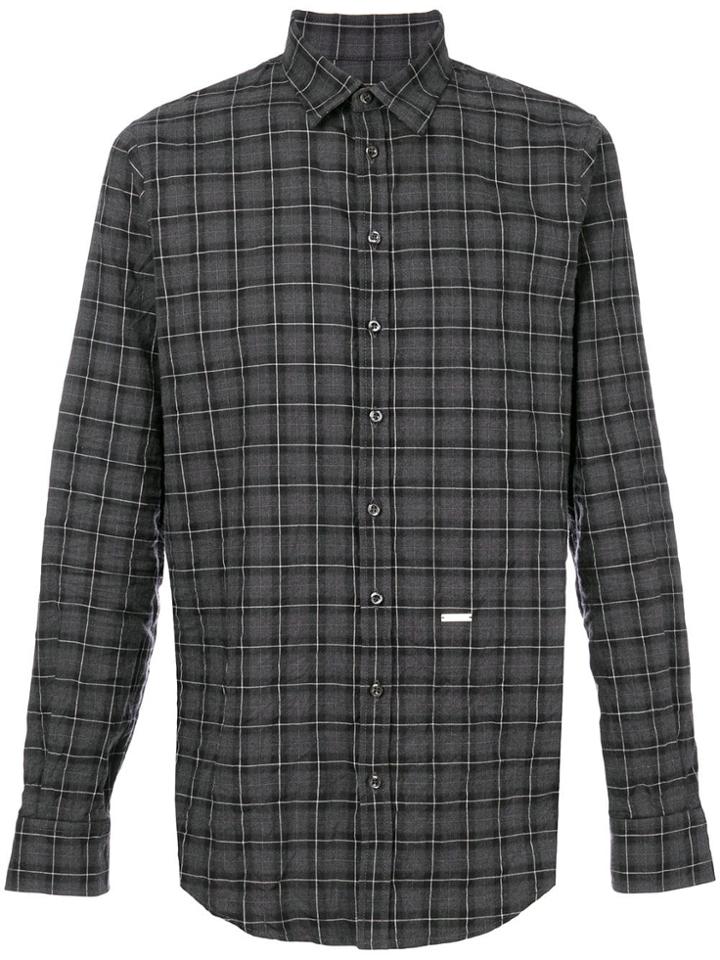 Dsquared2 Check Shirt - Black