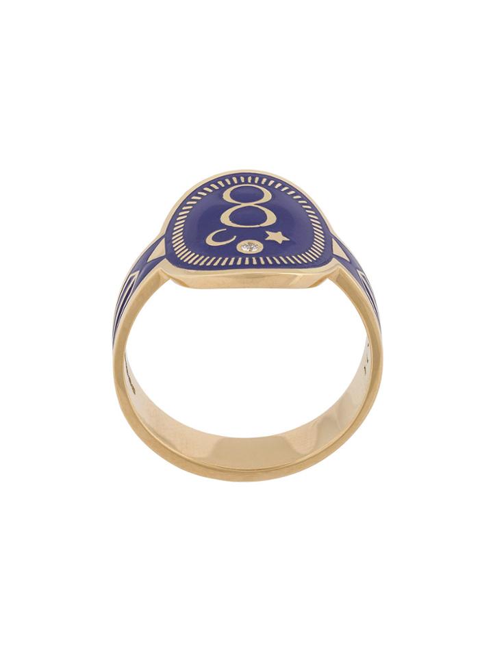 Foundrae Karma Cigar Ring - Metallic