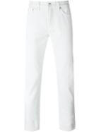 Burberry Brit Slim Fit Jeans, Men's, Size: 34, White, Cotton/polyester