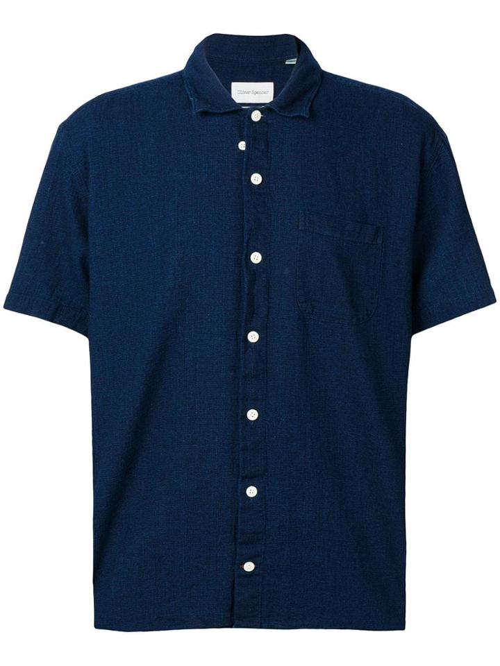 Oliver Spencer Kildale Short-sleeve Shirt - Blue