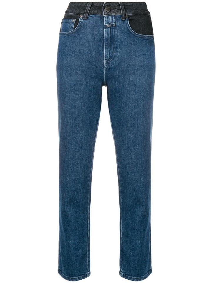 Closed High Waisted Straight Jeans - Blue