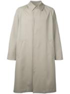 H Beauty & Youth Plain Trench Coat, Men's, Size: Medium, Nude/neutrals, Wool