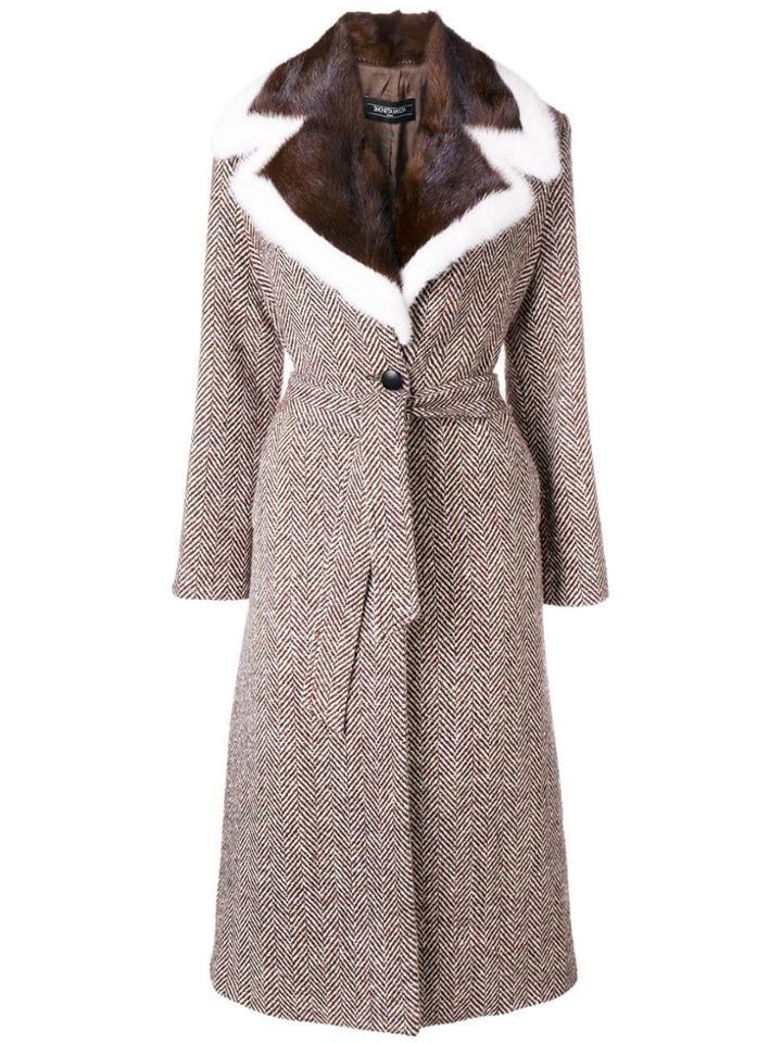Simonetta Ravizza Azzurra Belted Coat - Brown