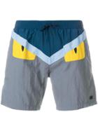 Fendi Bag Bugs Swim Shorts - Multicolour