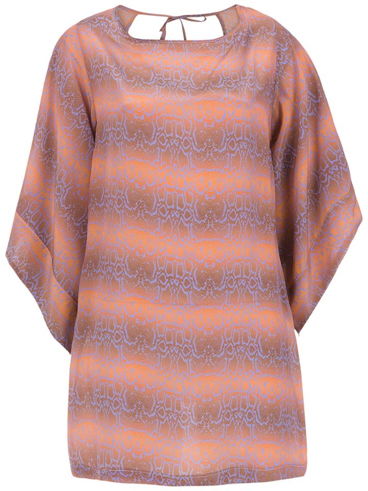 Amir Slama Silk Beache Dress - Brown