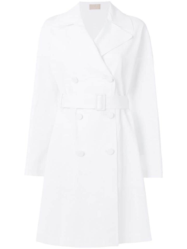 Alaïa Pre-owned Midi Trench Coat - White