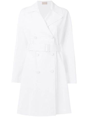 Alaïa Pre-owned Midi Trench Coat - White