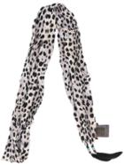 Roberto Cavalli - Cheetah Print Scarf - Women - Silk/rooster Feathers - One Size, Nude/neutrals, Silk/rooster Feathers