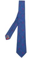 Paul Smith Polka-dot Embroidered Tie - Blue