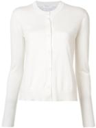 Ryan Roche - Slim-fit Cardigan - Women - Silk/cashmere - S, Women's, White, Silk/cashmere