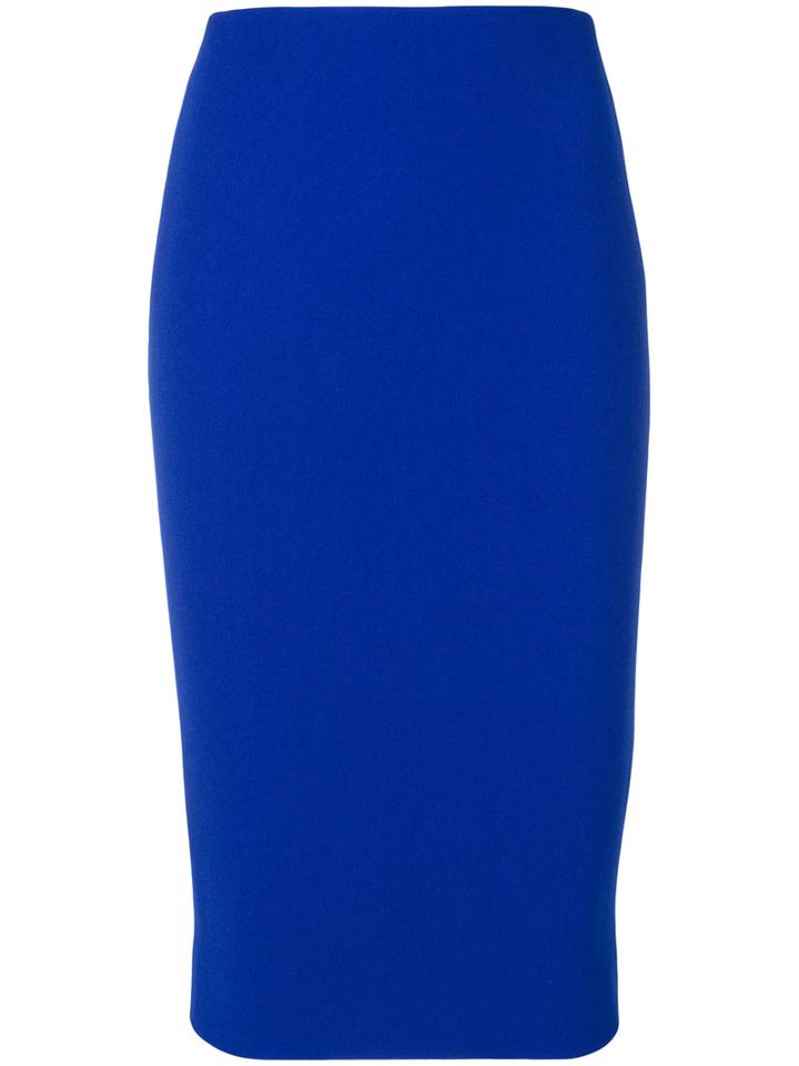 Victoria Beckham - Tube Skirt - Women - Polyester/triacetate - 6, Blue, Polyester/triacetate