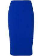 Victoria Beckham - Tube Skirt - Women - Polyester/triacetate - 6, Blue, Polyester/triacetate