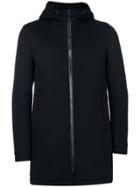 Herno Hooded Long Length Jacket - Black