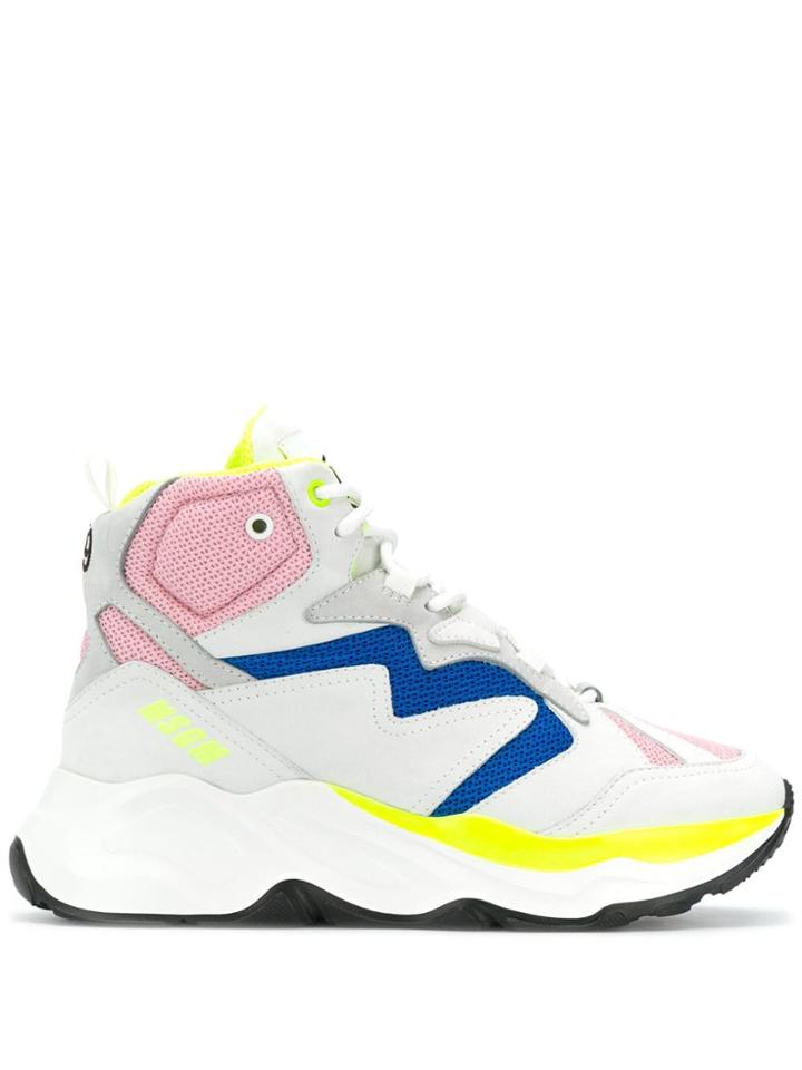 Msgm Attack High-top Sneakers - Grey