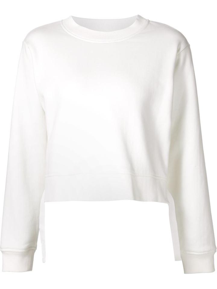 Derek Lam 10 Crosby Tie Detail Sweatshirt
