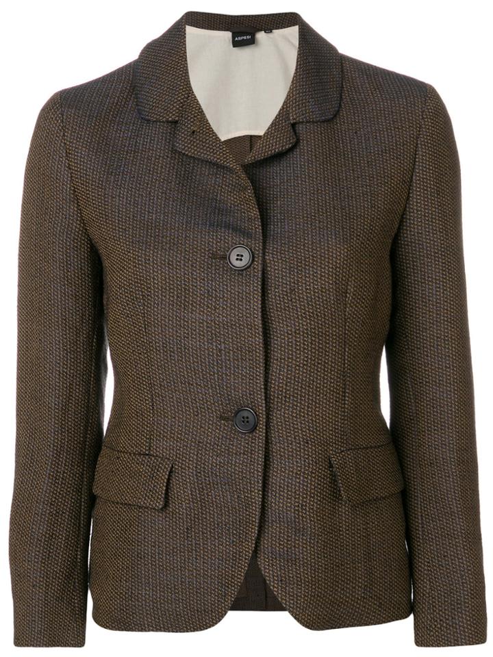 Aspesi Americana Fitted Blazer - Brown