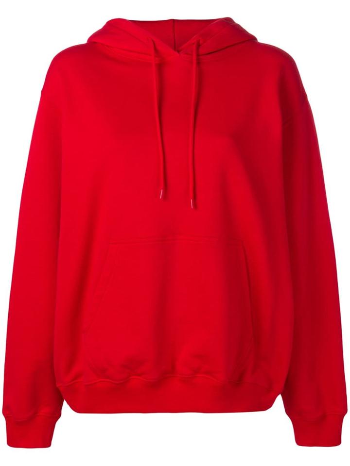 Msgm Logo Print Hoodie - Red