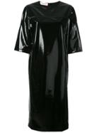 A.f.vandevorst Wet Look T-shirt Dress - Black