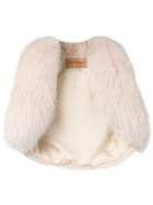 Yves Salomon Cropped Fur Gilet - Neutrals