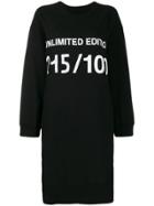 Mm6 Maison Margiela Unlimited Edition Sweatshirt Dress - Black