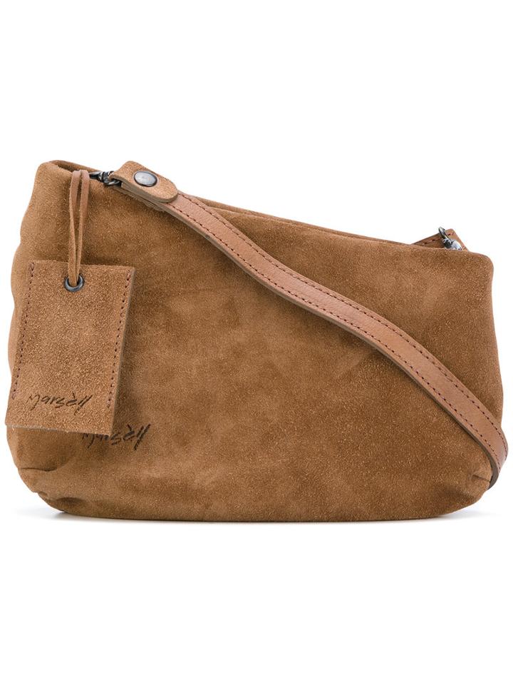 Marsèll - Asymmetric Crossbody Bag - Women - Suede - One Size, Brown, Suede