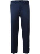 Julien David Cropped Trousers - Blue