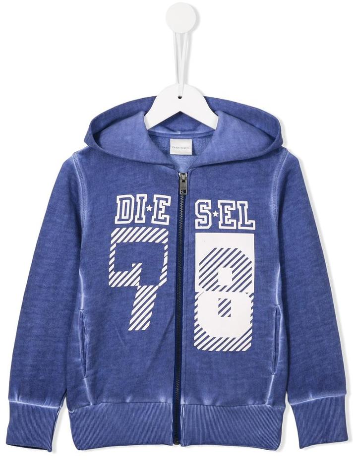 Diesel Kids 'sganx' Hoodie, Girl's, Size: 8 Yrs, Blue