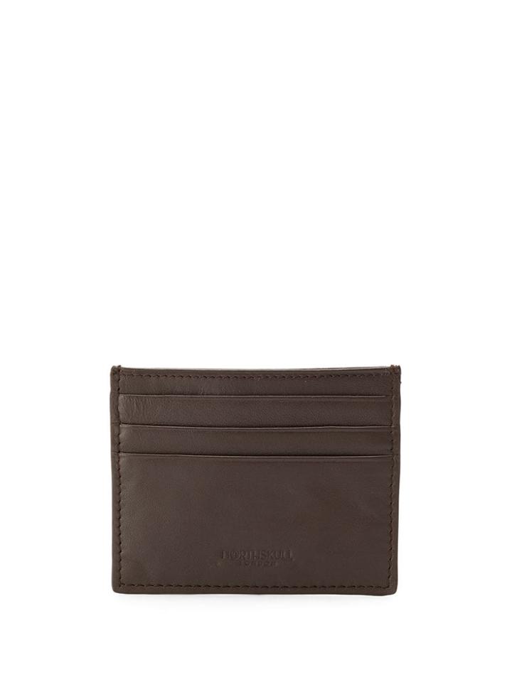 Northskull Embossed Logo Cardholder - Brown