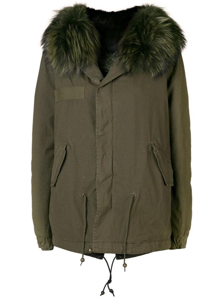 Mr & Mrs Italy Trimmed Hooded Parka - C3040 Dark Green