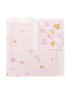 Baby Dior Heart Printed Scarf - Pink
