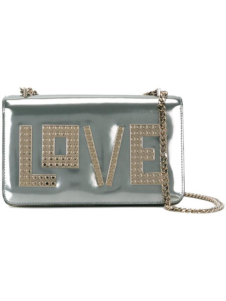 Les Petits Joueurs - Golden Love Mini Janis Shoulder Bag - Women - Calf Leather - One Size, Women's, Grey, Calf Leather
