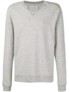 Maison Margiela Crew Neck Sweatshirt, Men's, Size: 46, Grey, Cotton