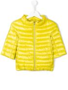 Herno Kids Cropped Sleeves Padded Jacket, Girl's, Size: 6 Yrs, Green