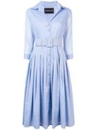 Samantha Sung Monotonous Flared Dress - Blue