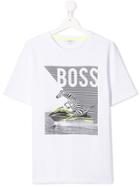Boss Hugo Boss Zebra Logo T-shirt - White