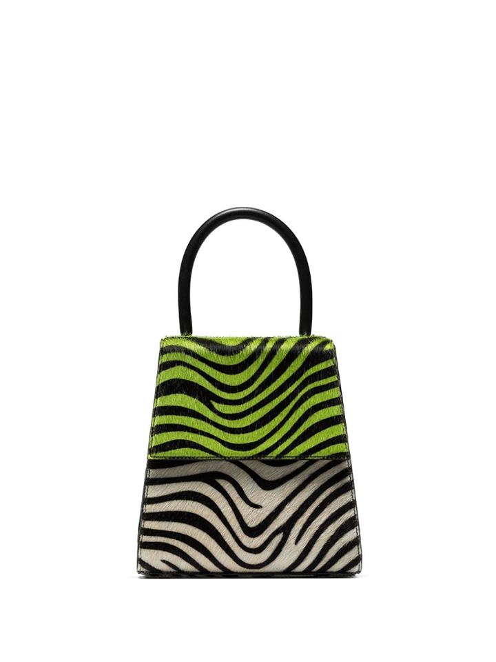 Rixo Trapeze Zebra Print Tote - Multicolour