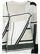 Y's Pattern Long-sleeve T-shirt - Nude & Neutrals