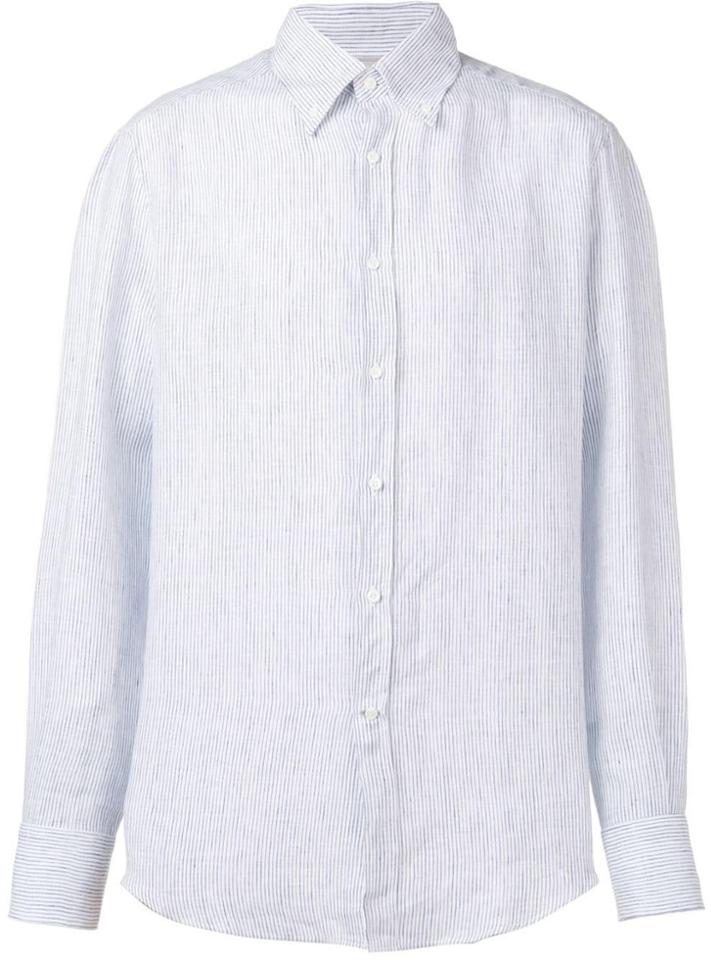 Brunello Cucinelli Pinstripe Shirt - Blue