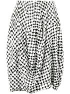 Rundholz Black Label Abstract Printed Midi Skirt - White