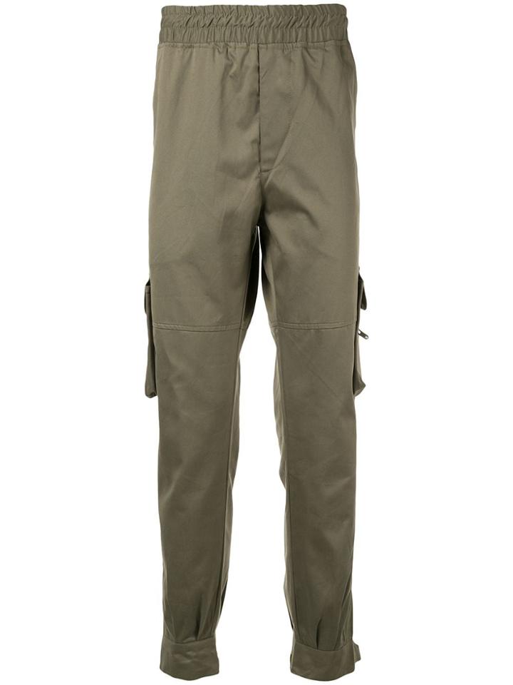 Represent Pull-on Cargo Trousers - Green