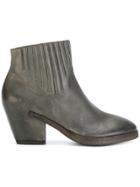 Del Carlo Curved Ankle Boots - Grey
