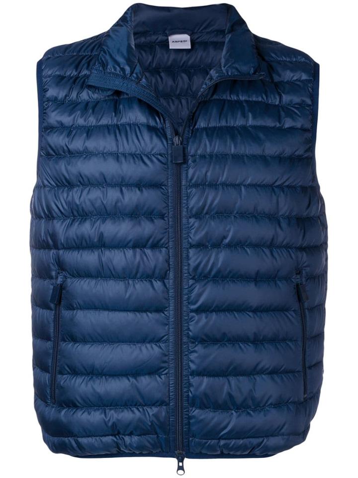 Aspesi Slim-fit Gilet - Blue