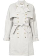 Chloé Double Breast Trench Coat - Grey